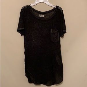 black see through top